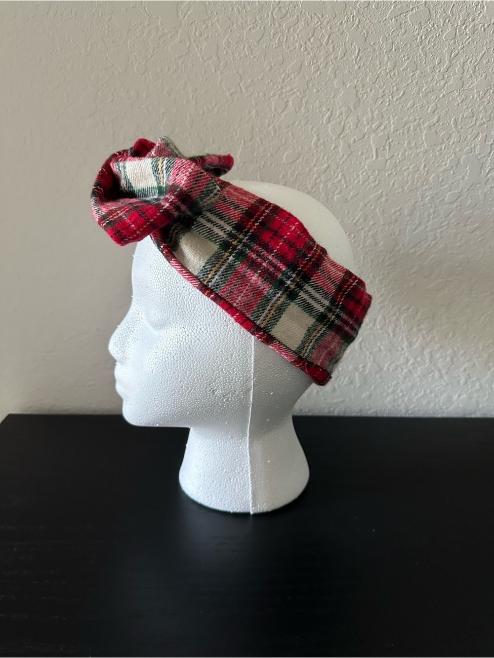 Red Plaid women’s Wire Headband